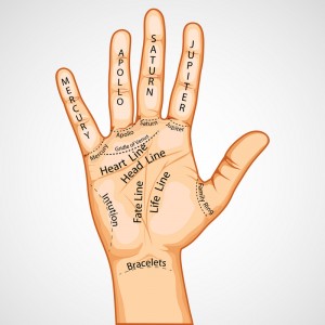 Palm lines diagram
